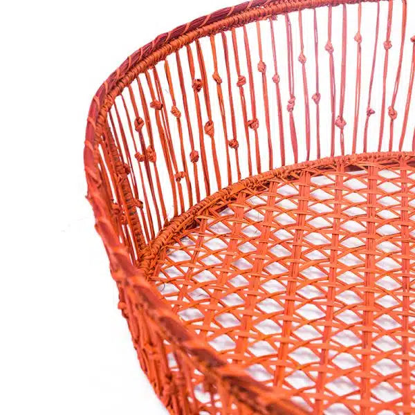 Terracota Raffia Basket