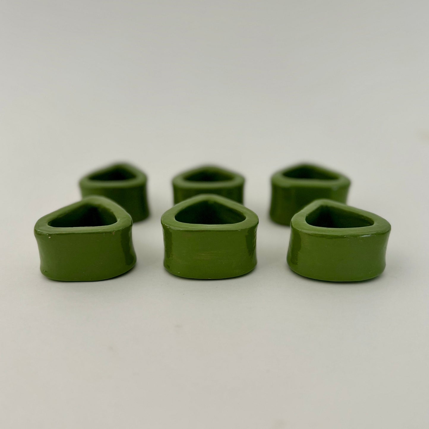 Handmade Terracotta Napkin Rings Set of 6