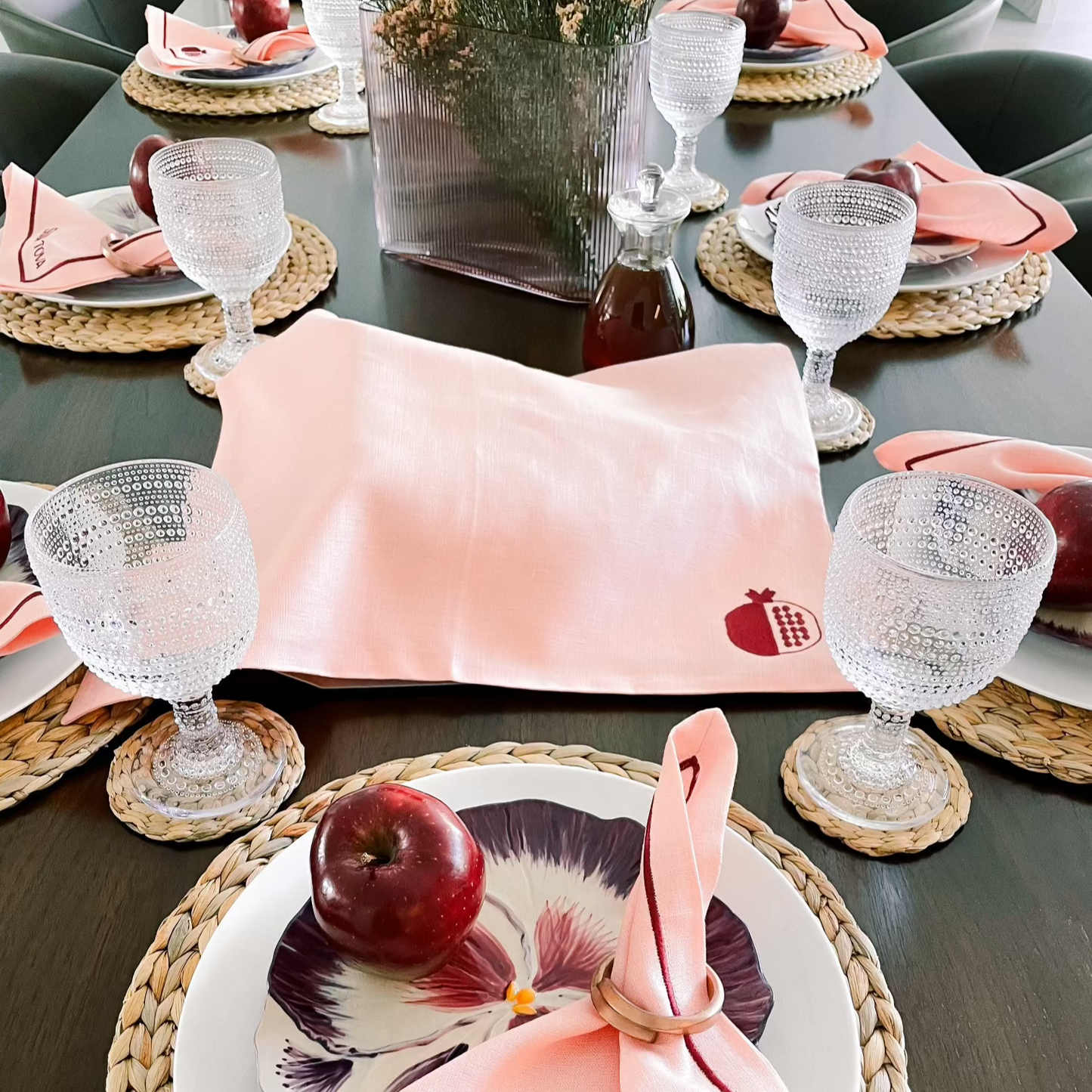 Modern Pomegranate Challah Cover