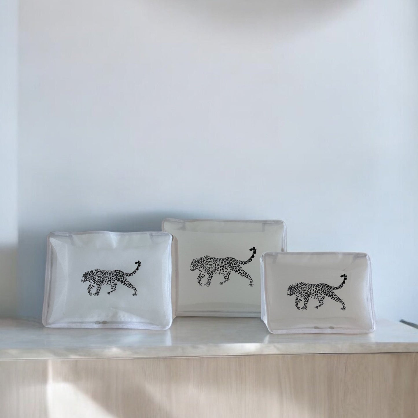 Black Cheetah Travel Organizer Set of 3