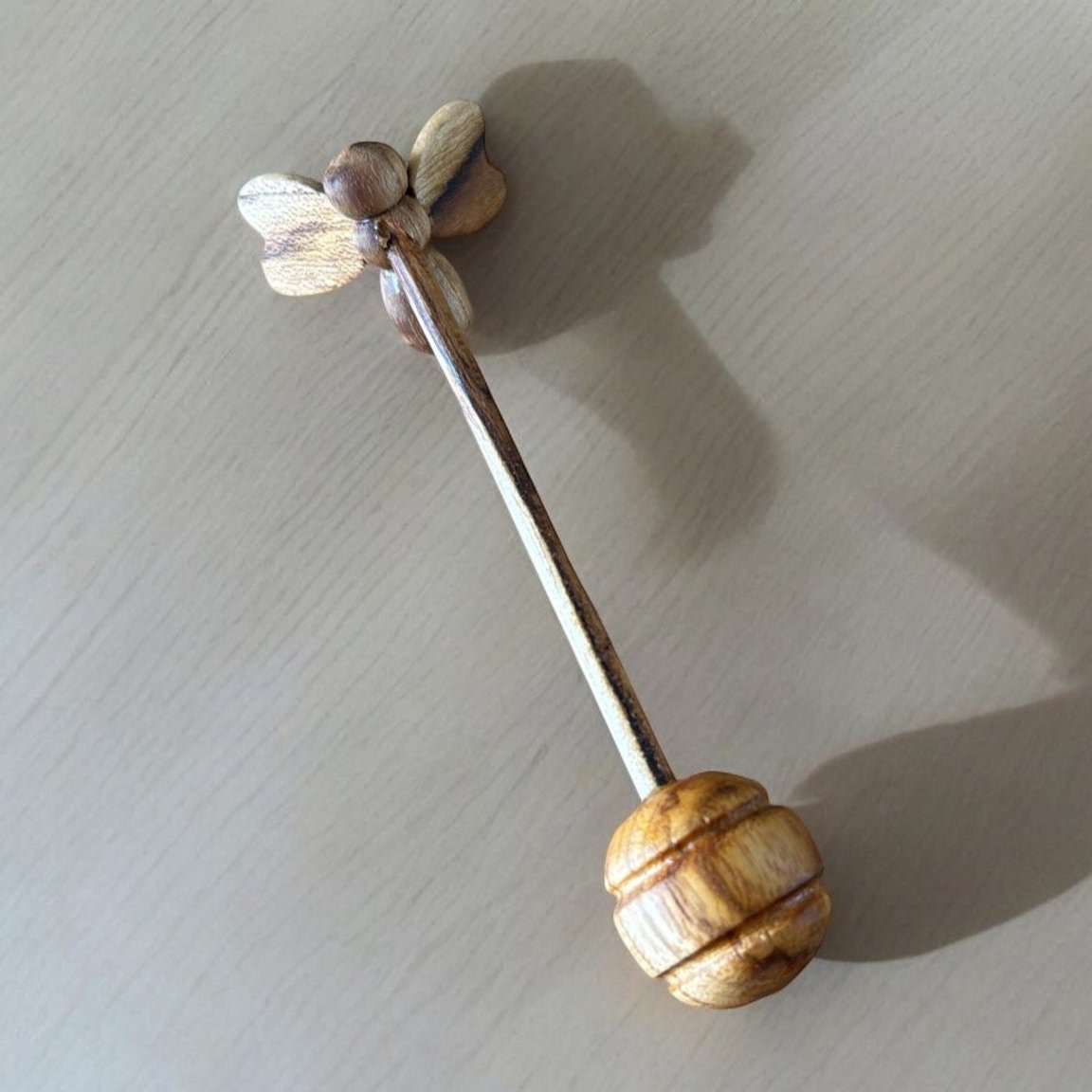 Hand-carved Honey Dipper