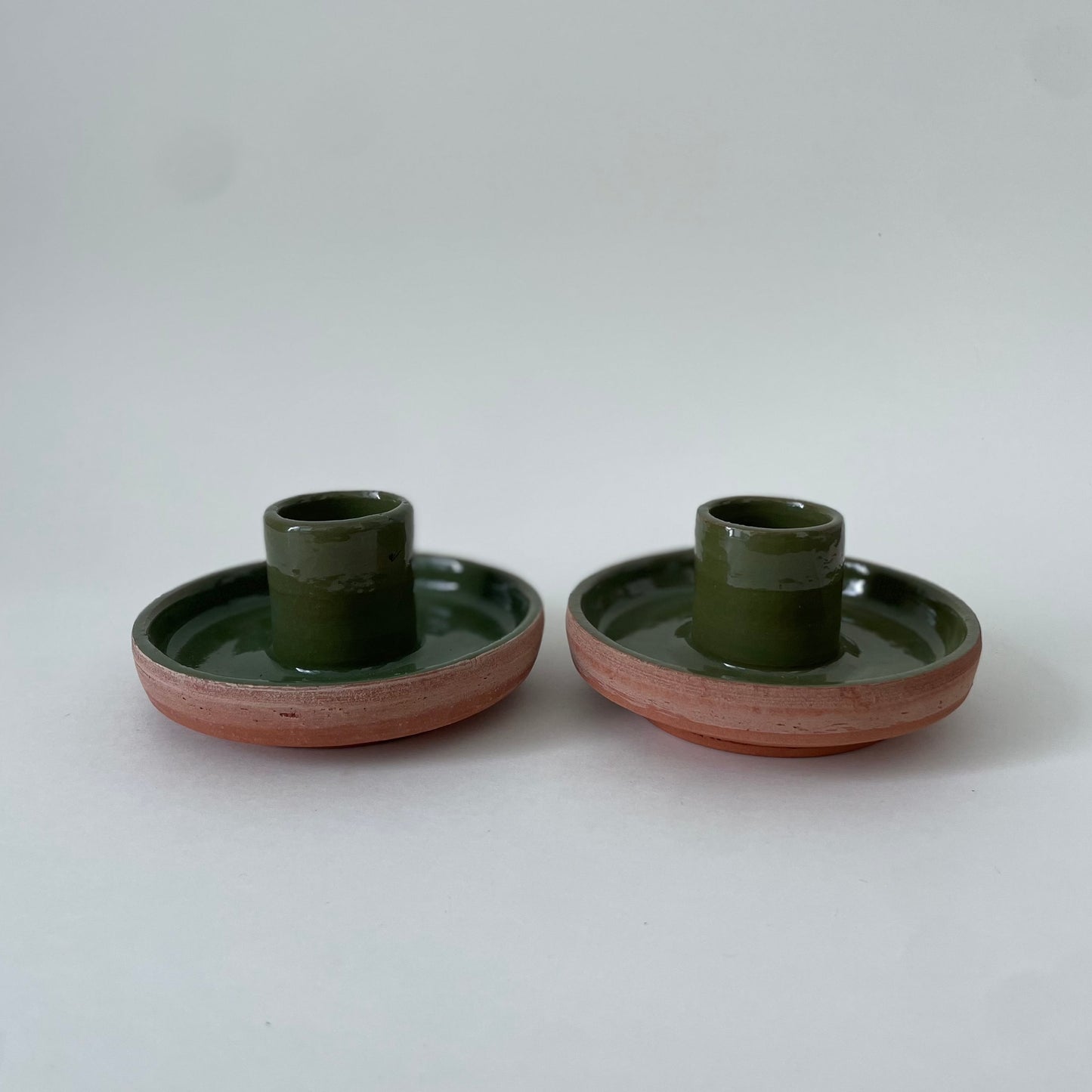 Terracotta Candle Holder Set of 2