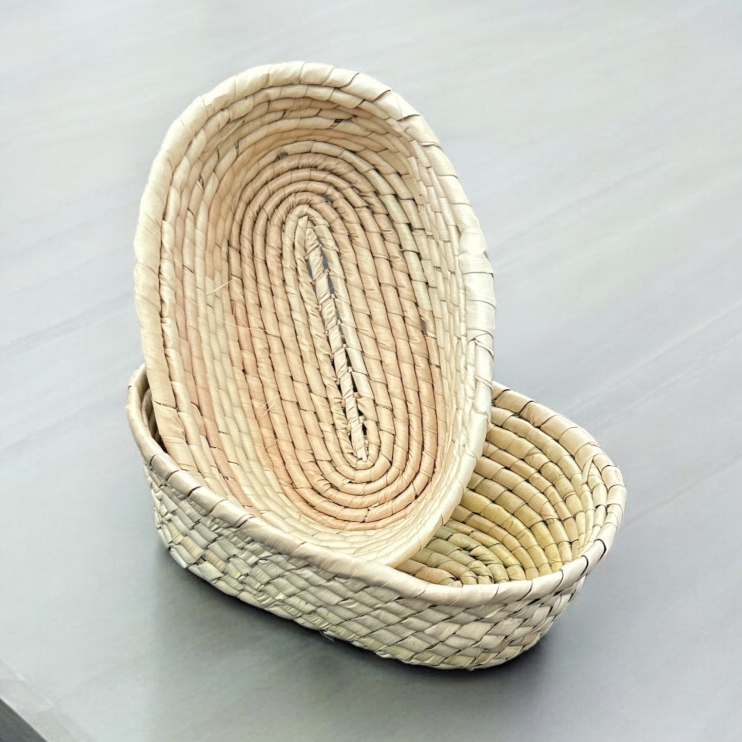 Handwoven Natural Basket Set of 2