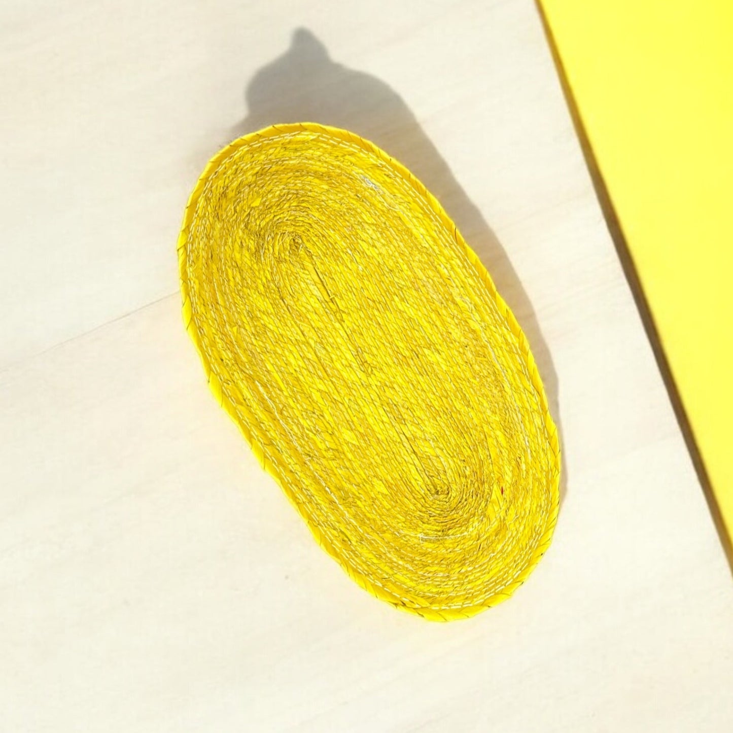 Elongated Raffia Basket