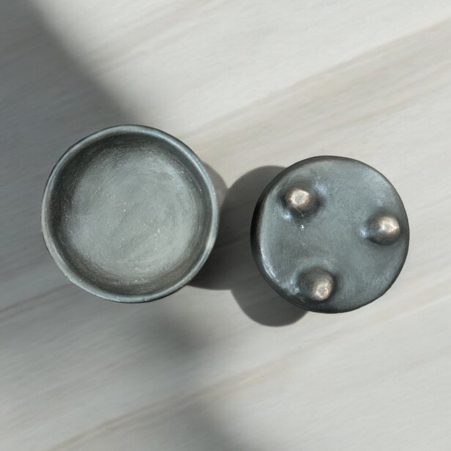 Footed Small Terracota Bowls Set of 2