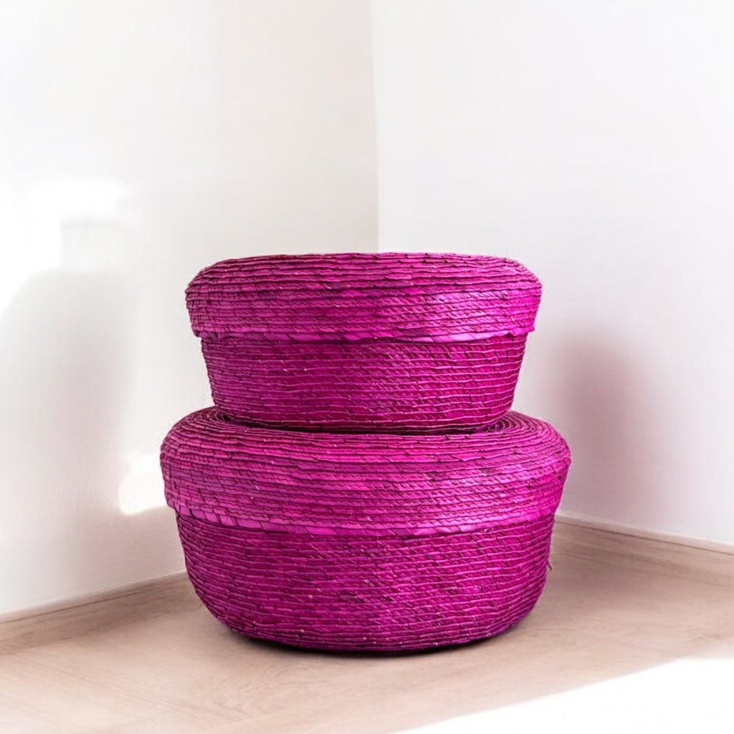 Raffia Basket Set of 2