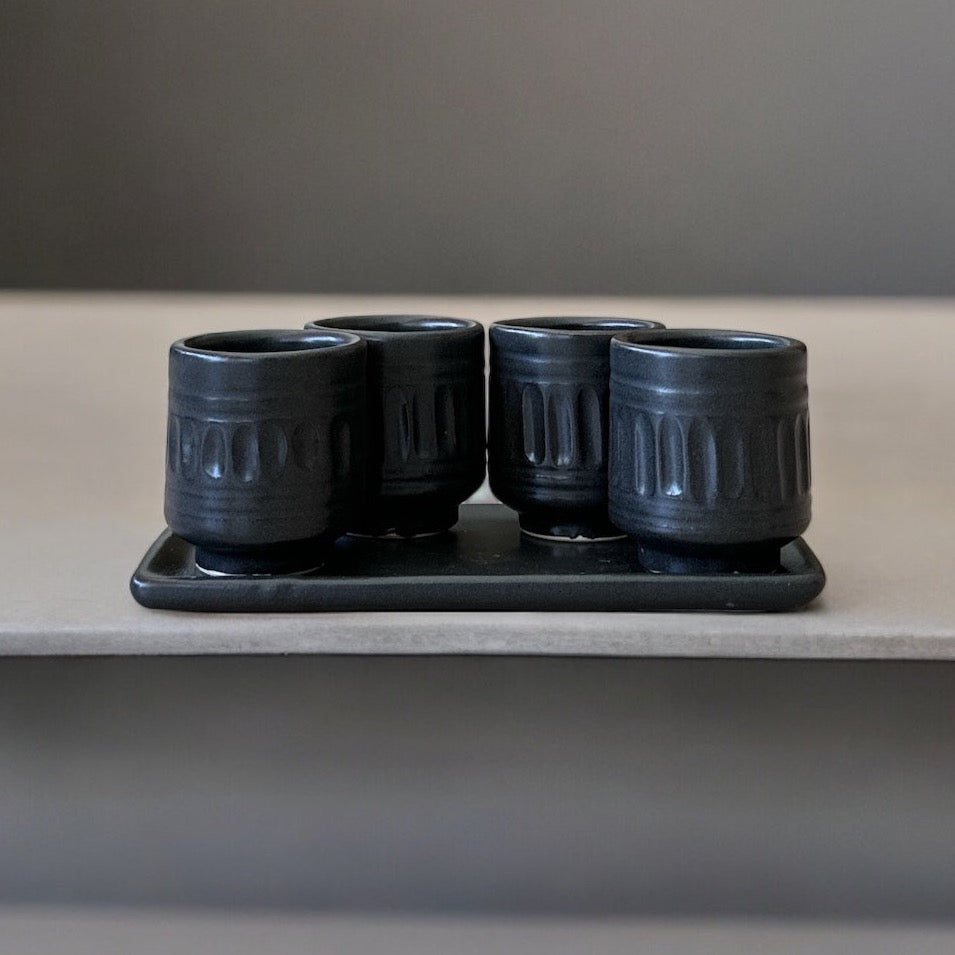 Shot Glass Set with Tray