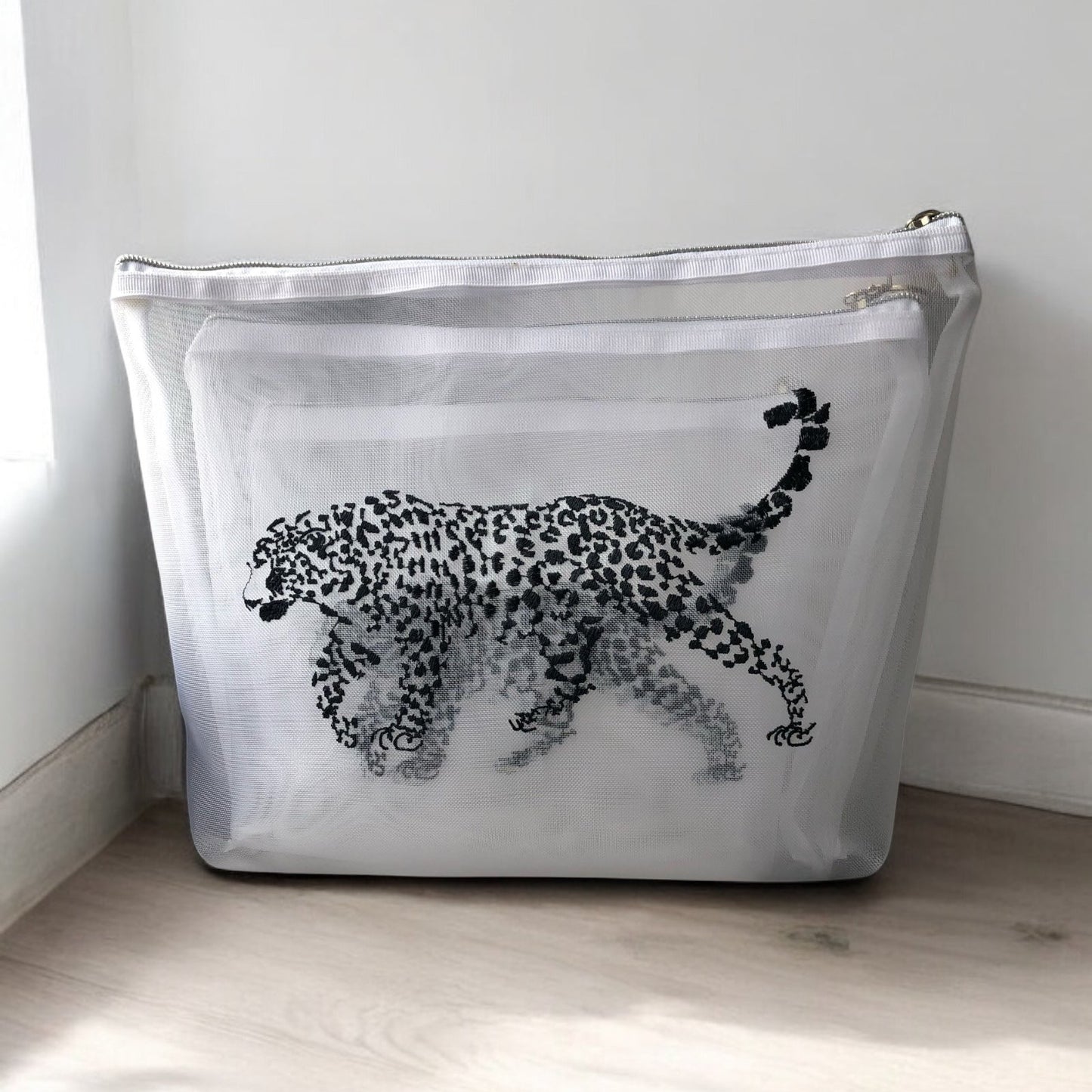 Black Cheetah Travel Pouch Set of 3