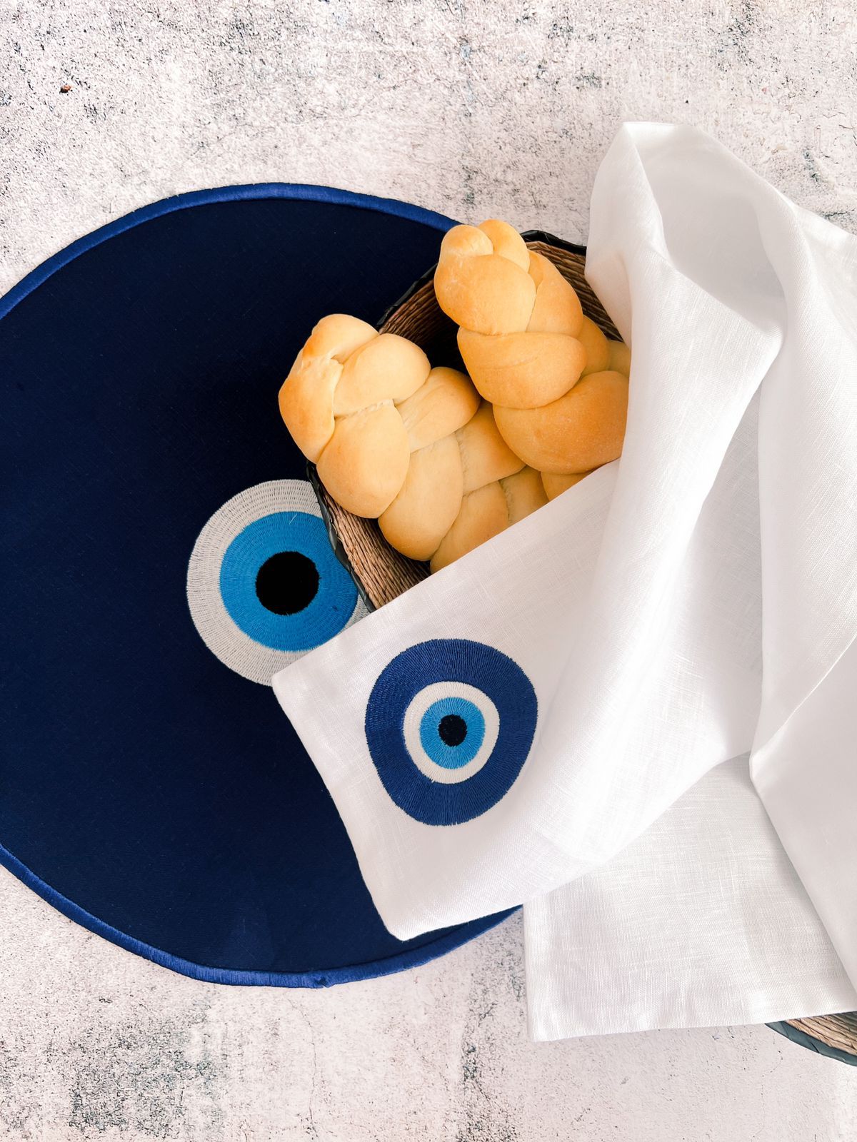 Evil Eye Challah Cover