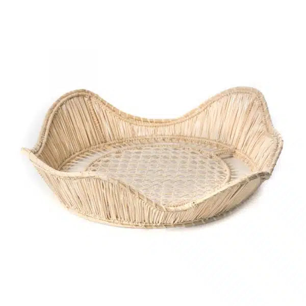 Wave Raffia Basket