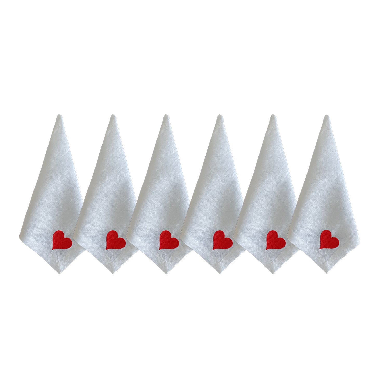 Heart Dinner Napkin Set of 6