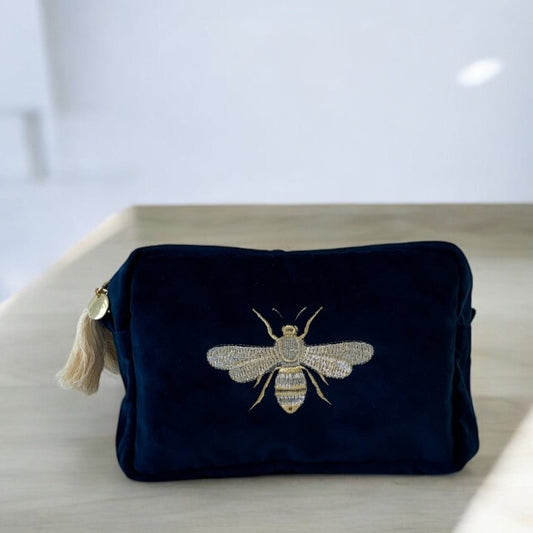 Royal Blue Bee Pouch