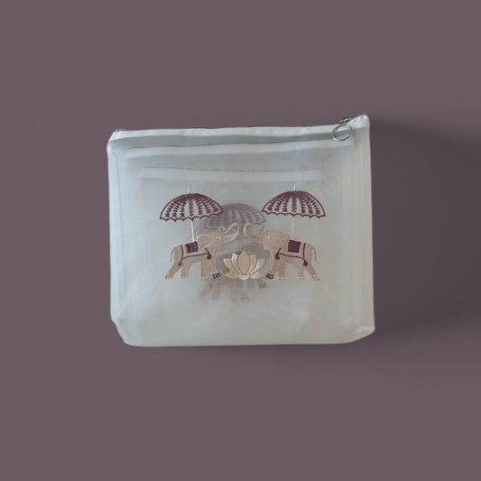 Umbrella Elephant Travel Pouch Set of 3