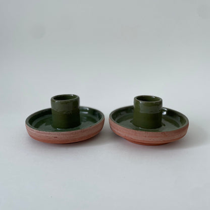 Terracotta Candle Holder Set of 2