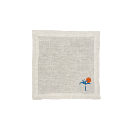 Palm Tree Dinner Napkin Set of 6