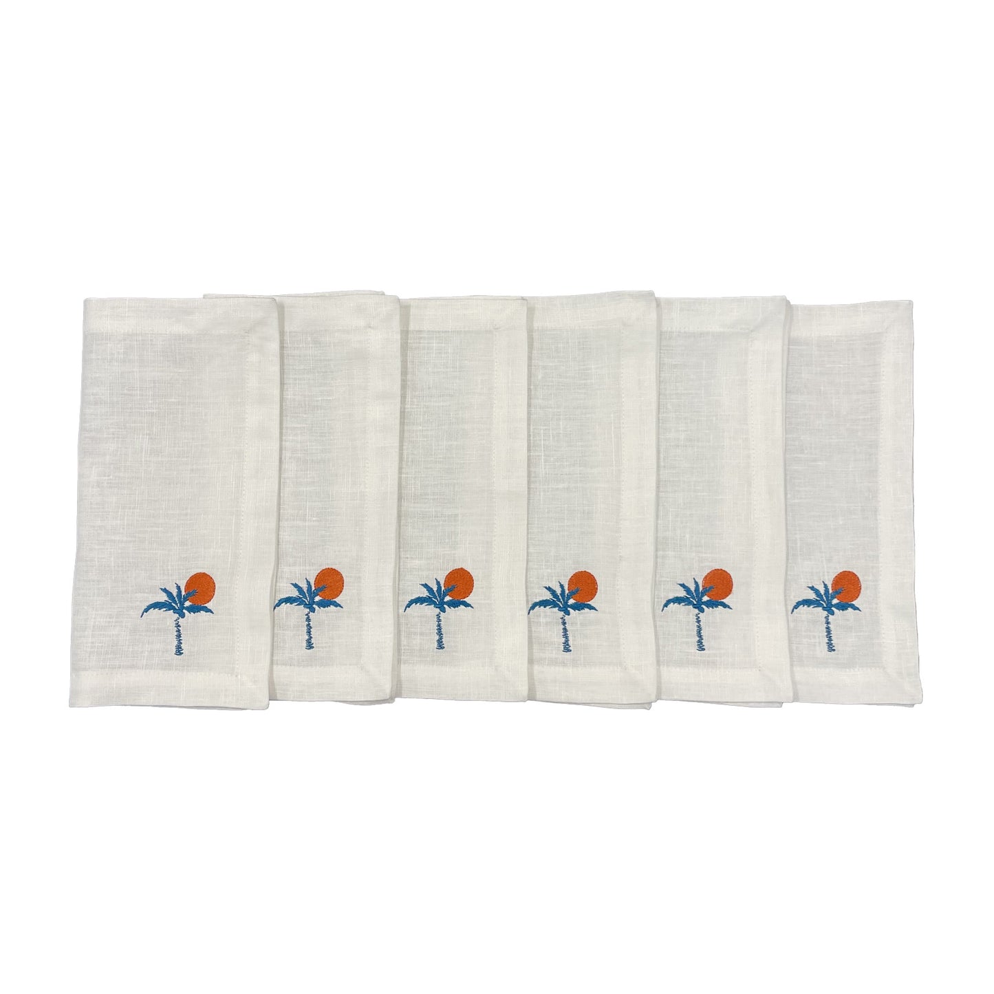 Palm Tree Dinner Napkin Set of 6