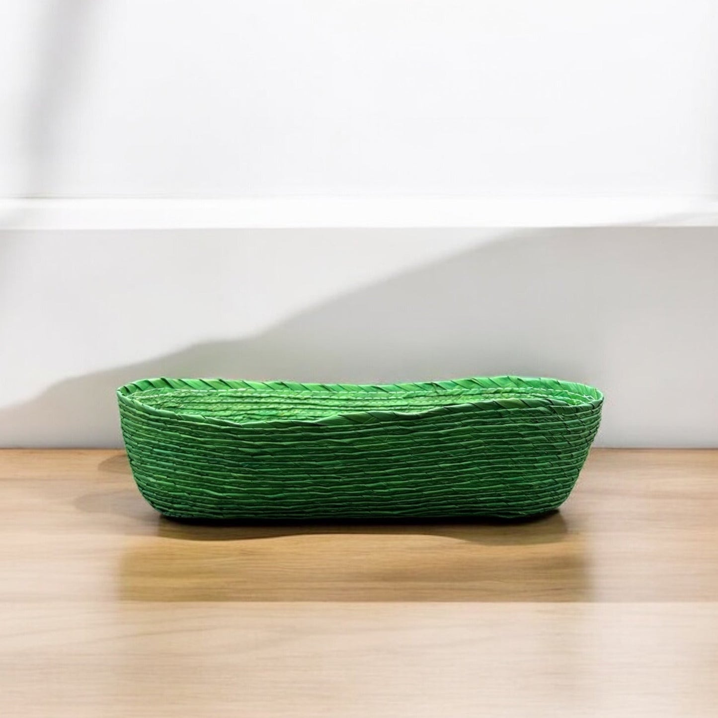 Elongated Raffia Basket