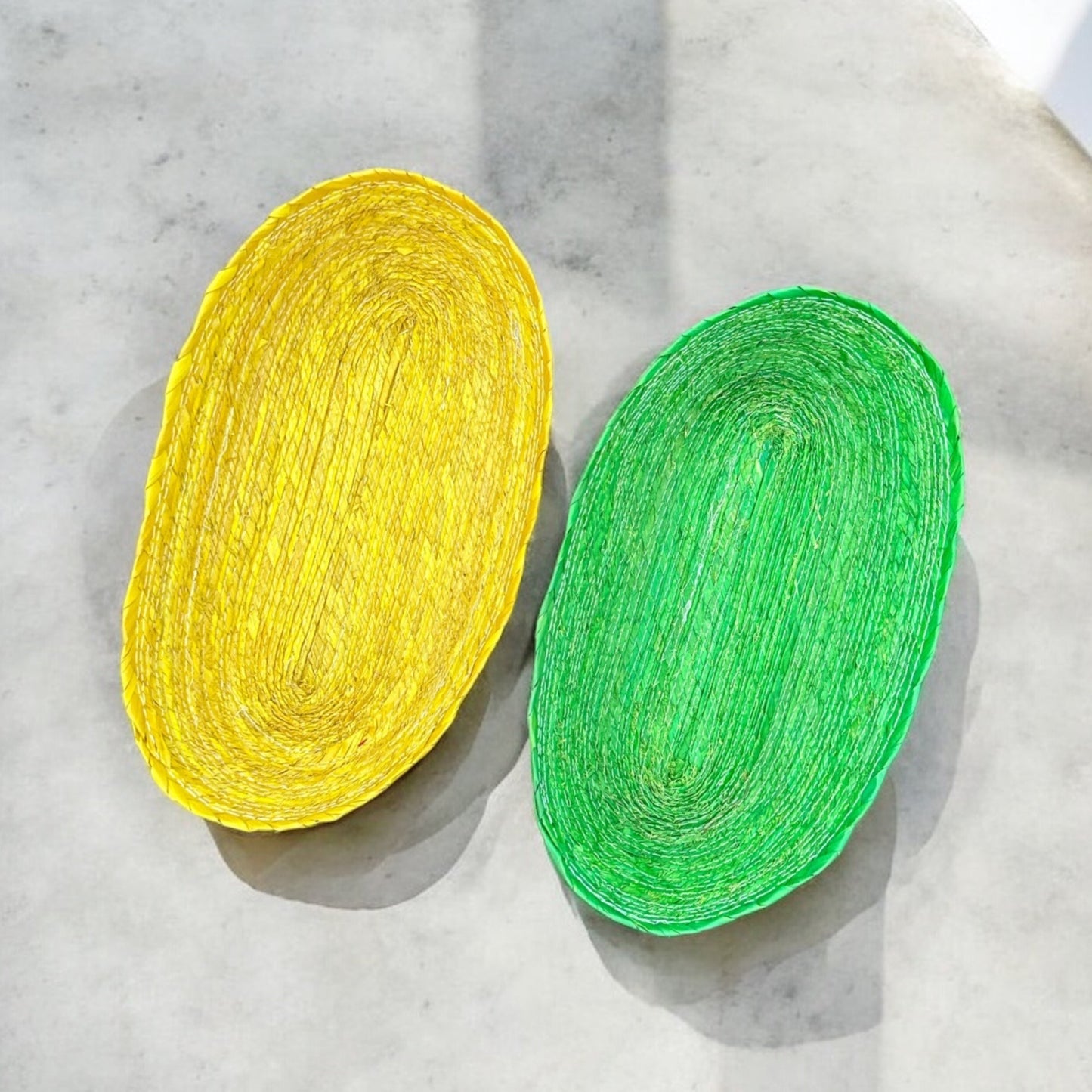 Elongated Raffia Basket