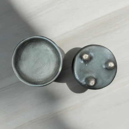 Footed Small Terracota Bowls Set of 2