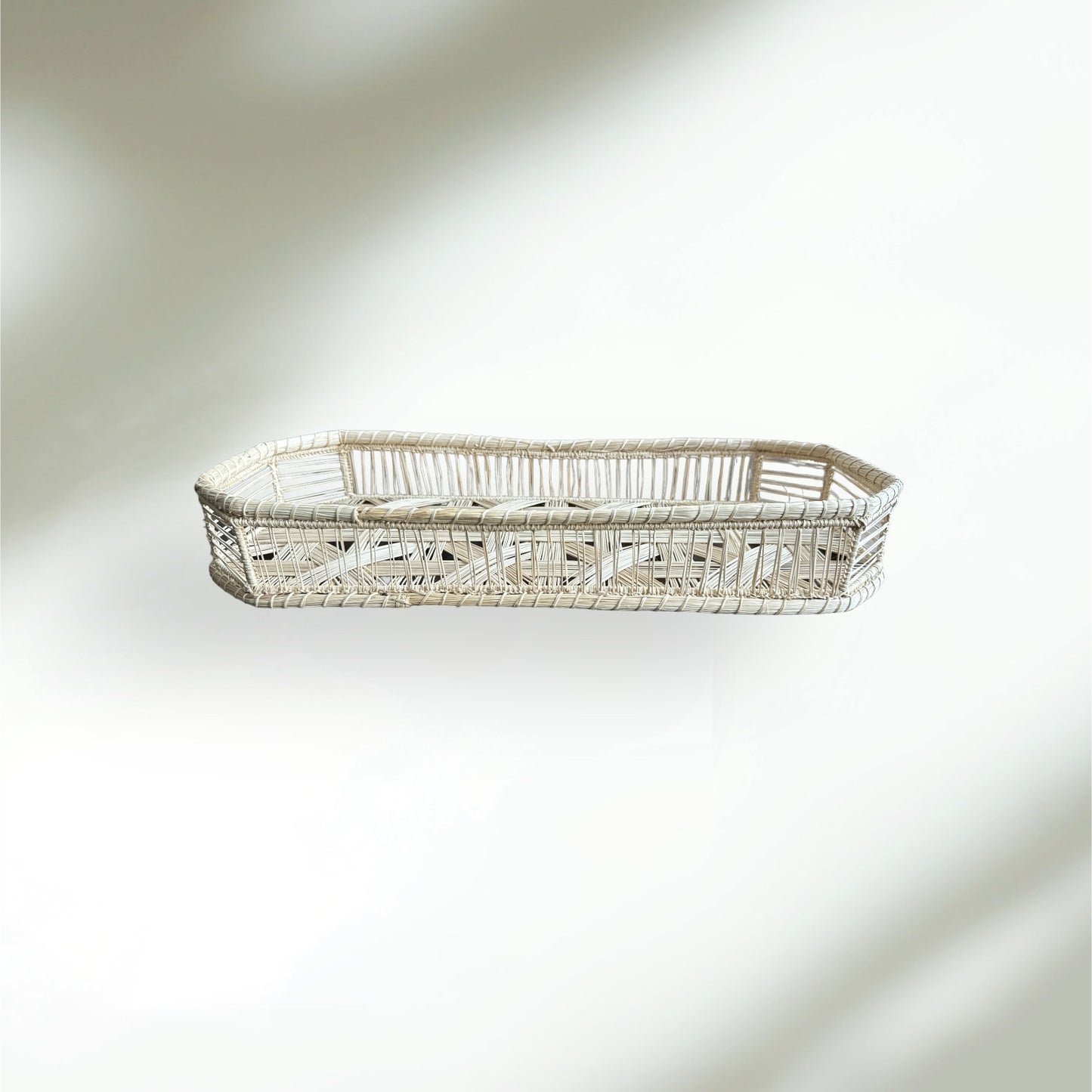 Elongated Raffia Bread Basket