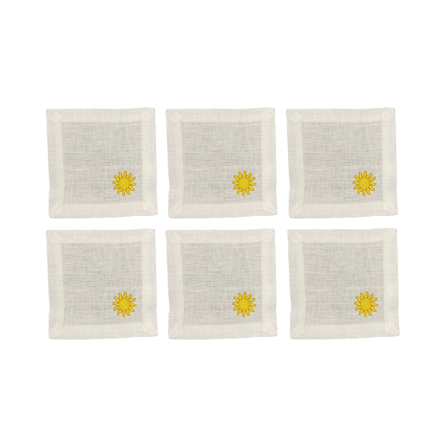 Sun Cocktail Napkin Set of 6
